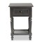 Baxton Studio Sheldon Vintage Grey Finished Wood 1-Drawer Nightstand 191-11950-ZORO - alternate 6